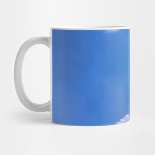 Contrail in a Bright Blue Sky Mug